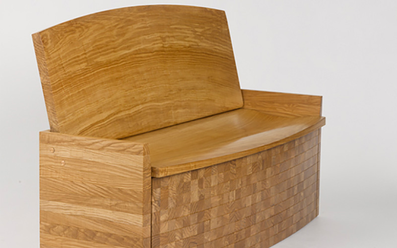 Work of artist Matthew Burt, using Vastern wood to create furniture.