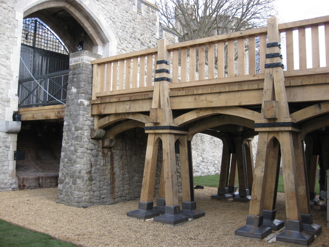 Timber used at the Tower of London Drawbridge