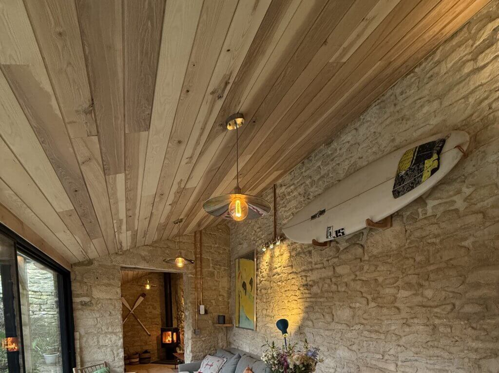 Beautiful ask cladding used internally